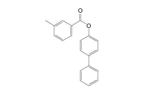 Benzoic acid, 3-methyl-, 4-biphenyl ester