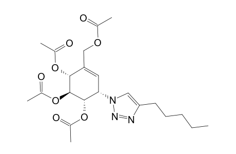 (1S,2S,3R,6S)-4-(Acetoxymethyl)-6-(4-pentyl-1H-1,2,3-triazol-1-yl)cyclohex-4-ene-1,2,3-triyl Triacetate
