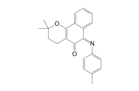 2,2-Dimethyl-(Z)-6-(4-methylphenylimino)-3,4,5,6-tetrahydro-2H-naphtho[1,2-b]oxin-5-one