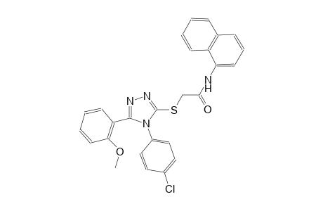 2-{[4-(4-chlorophenyl)-5-(2-methoxyphenyl)-4H-1,2,4-triazol-3-yl]sulfanyl}-N-(1-naphthyl)acetamide