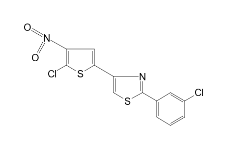 4-(5-CHLORO-4-NITRO-2-THIENYL)-2-(m-CHLOROPHENYL)THIAZOLE
