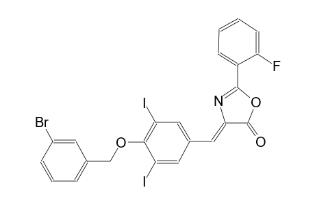 (4Z)-4-{4-[(3-bromobenzyl)oxy]-3,5-diiodobenzylidene}-2-(2-fluorophenyl)-1,3-oxazol-5(4H)-one