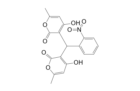 2H-Pyran-2-one, 3,3'-[(2-nitrophenyl)methylene]bis[4-hydroxy-6-methyl-