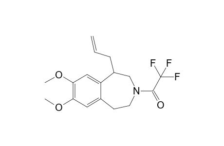 N-Trifluoroacetyl-7,8-dimethoxy-1-(prop-2-enyl)-2,3,4,5-tetrahydro-1H-3-benzazepine