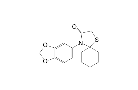 4-(Benzo[d][1,3]dioxol-5-yl)-1-thia-4-azaspiro[4.5]decan-3-one