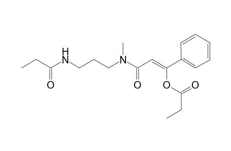 (Z)-N-Methyl-N-{3'-[(propionylamino)propyl]-.beta.-propionyloxy}-cinnamamide