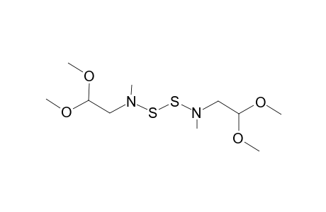 2,2-Dimethoxyethyl-[[2,2-dimethoxyethyl(methyl)amino]disulfanyl]-methyl-amine