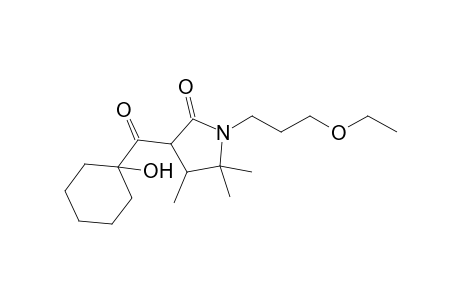 1-(3-Ethoxypropyl)-3-[(1'-hydroxycyclohexyl)carbonyl]-4,5,5-trimethylpyrrolidin-2-one