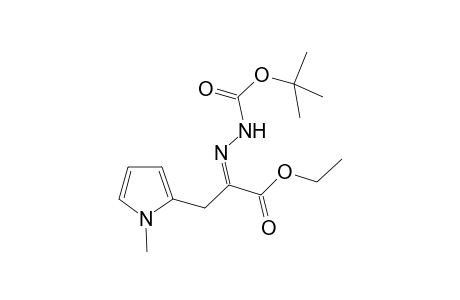 Ethyl 2-tert-butyloxycarbonylhydrazono-3-(1-methylpyrroll-2-yl)propanoate