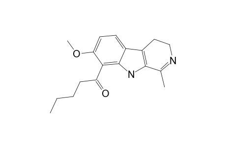 12-VALERYL-11-METHOXY-3-METHYL-5,6-DIHYDRO-BETA-CARBOLINE