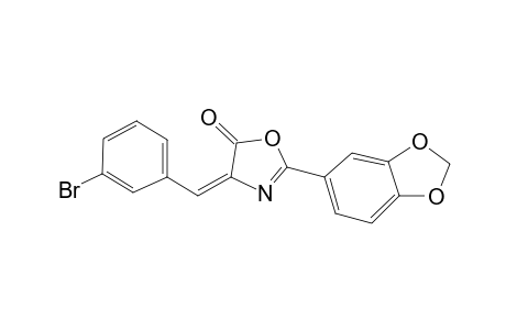 Oxazol-5(4H)-one, 4-(3-bromobenzylideno)-2-(3,4-methylenedioxyphenyl)-