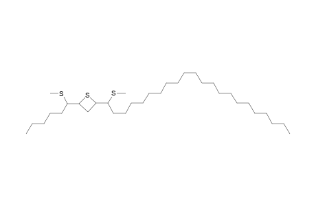 2-(1-methylsulfanyldocosyl)-4-(1-methylsulfanylhexyl)thietane