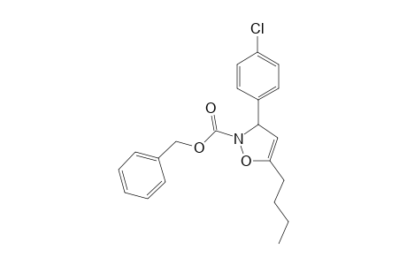 Benzyl 5-butyl-3-(4-chlorophenyl)isoxazole-2(3H)-carboxylate