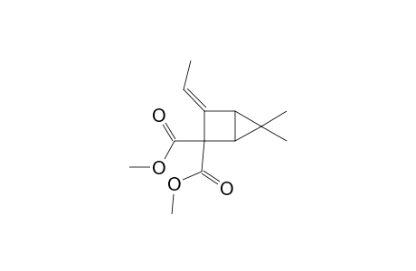 (2E)-2-ethylidene-5,5-dimethyl-bicyclo[2.1.0]pentane-3,3-dicarboxylic acid dimethyl ester