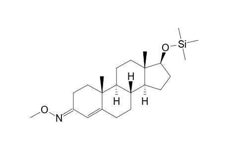 17.beta.-(trimethylsilyloxy)androst-4-ene-3-methyloxime