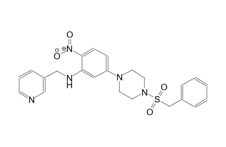 5-[4-(benzylsulfonyl)-1-piperazinyl]-2-nitro-N-(3-pyridinylmethyl)aniline