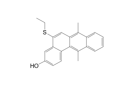 Benz[a]anthracen-3-ol, 5-(ethylthio)-7,12-dimethyl-