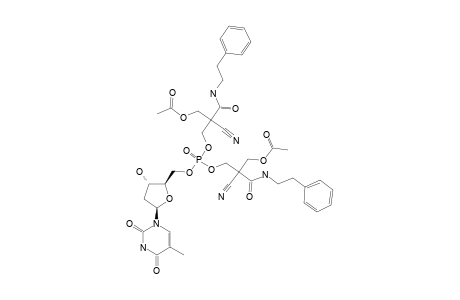 THYMIDINE-5'-BIS-[3-ACETYLOXY-2-CYANO-2-(2-PHENYLETHYLCARBAMOYL)-PROPYL]-PHOSPHATE