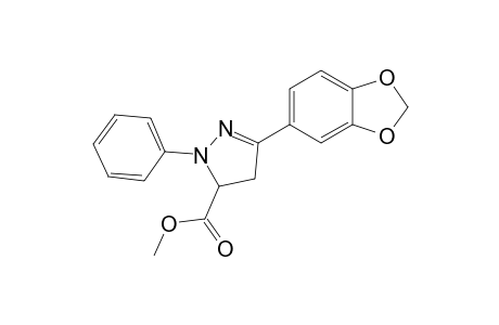 5-(1,3-benzodioxol-5-yl)-2-phenyl-2-pyrazoline-3-carboxylic acid methyl ester