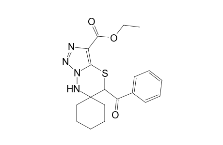5-Benzoyl-[5,7-dihydrospiro[[1,2,3]triazolo[5,1-b][1,3,4]thiadiazine-6,1'-cyclohexane-3-carboxylic acid ethyl ester