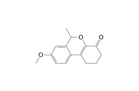 1H-dibenzo[b,d]pyran-4(6H)-one, 2,3-dihydro-8-methoxy-6-methyl-