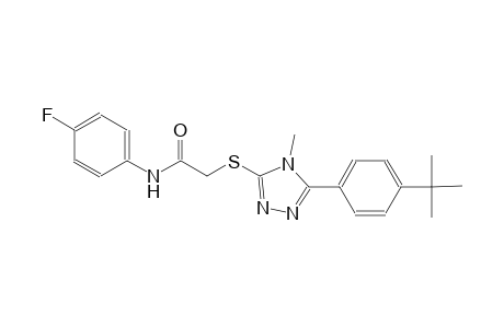 2-{[5-(4-tert-butylphenyl)-4-methyl-4H-1,2,4-triazol-3-yl]sulfanyl}-N-(4-fluorophenyl)acetamide