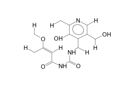 4'-[3-(BETA-METHOXYCROTYL)UREIDO]PYRIDOXINE