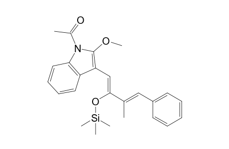 1-Acetyl-2-methoxy-3-[(1Z,3E)-3-methyl-4-phenyl-2-(trimethylsiloxy)buta-1,3-dienyl]indole