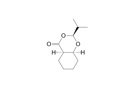 4H-1,3-Benzodioxin-4-one, 2-(1-methylethyl)hexahydro-, [2S-(2.alpha.,4a.beta.,8a.beta.)]-