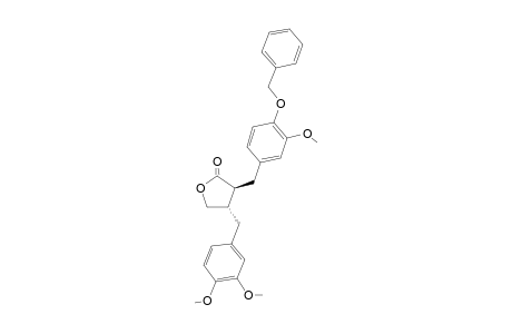 (3S,4S)-3-(4-benzoxy-3-methoxy-benzyl)-4-veratryl-tetrahydrofuran-2-one