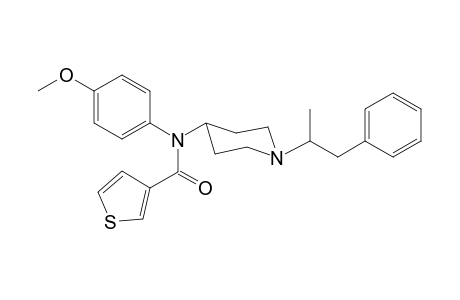 N-4-Methoxyphenyl-N-[1-(1-phenylpropan-2-yl)piperidin-4-yl]thiophene-3-carboxamide