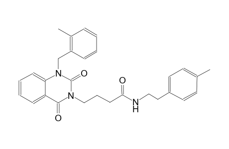 4-(1-(2-methylbenzyl)-2,4-dioxo-1,4-dihydro-3(2H)-quinazolinyl)-N-[2-(4-methylphenyl)ethyl]butanamide