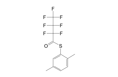 2,5-Dimethylbenzenethiol, S-heptafluorobutyryl-