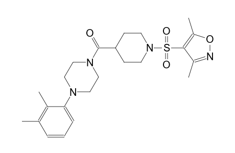 1-({1-[(3,5-dimethyl-4-isoxazolyl)sulfonyl]-4-piperidinyl}carbonyl)-4-(2,3-dimethylphenyl)piperazine