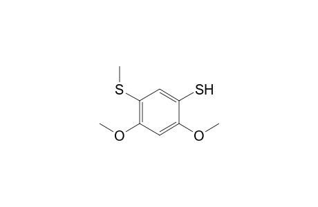Benzenethiol, 2,4-dimethoxy-5-(methylthio)-