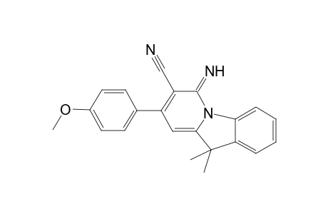 Pyrido[1,2-a]indole-7-carbonitrile, 6,10-dihydro-6-imino-8-(4-methoxyphenyl)-10,10-dimethyl-