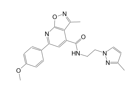 isoxazolo[5,4-b]pyridine-4-carboxamide, 6-(4-methoxyphenyl)-3-methyl-N-[2-(3-methyl-1H-pyrazol-1-yl)ethyl]-