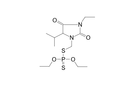 S-(5-ISOPROPYL-3-ETHYLHYDANTOYN-1-YLMETHYL)-O,O-DIETHYLDITHIOPHOSPHATE