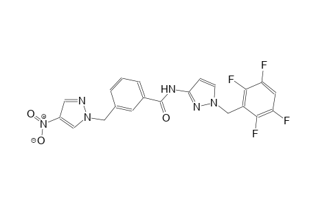 3-[(4-nitro-1H-pyrazol-1-yl)methyl]-N-[1-(2,3,5,6-tetrafluorobenzyl)-1H-pyrazol-3-yl]benzamide