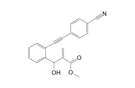 Methyl 2-((2-((4-cyanophenyl)ethynyl)phenyl)(hydroxy)methyl)acrylate