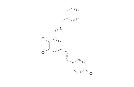 2-BENZYLIMINOMETHYL-6-METHOXY-4-(4-METHOXYPHENYLAZO)-PHENOL