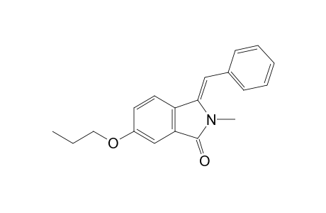 (3Z)-2-methyl-3-(phenylmethylene)-6-propoxy-1-isoindolone