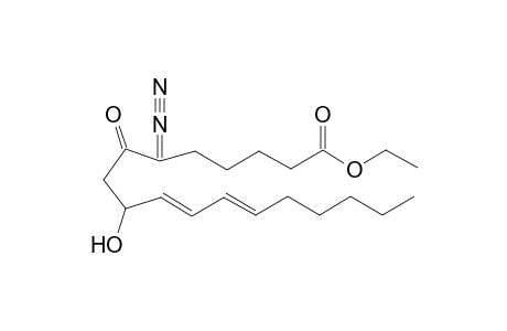 Ethyl 6-Diazo-7-oxo-9-hydroxydecaocta-10,12-dienoate