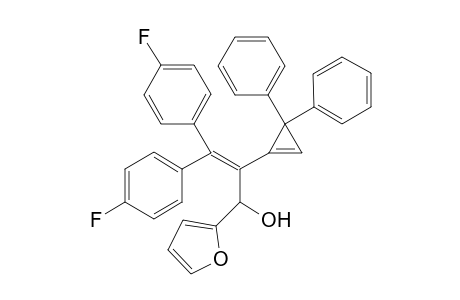 2-(3,3-diphenylcycloprop-1-en-1-yl)-3,3-bis(4-fluorophenyl)-1-(furan-2-yl)prop-2-en-1-ol