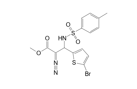 Methyl 2-diazo-3-[2-(5-bromo)thienyl]-3-[(N-tosyl)amino]propanoate