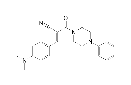 Piperazine, 1-[2-cyano-3-[4-(dimethylamino)phenyl]-1-oxo-2-propenyl]-4-phenyl-, (E)-