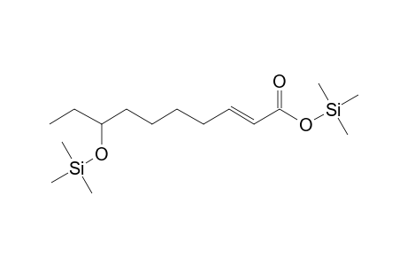 Dec-2-enoic acid <8-hydroxy->, di-TMS