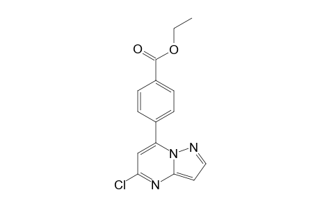 Ethyl 4-(5-chloropyrazolo[1,5-a]pyrimidin-7-yl)benzoate