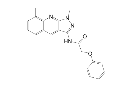 N-(1,8-dimethyl-1H-pyrazolo[3,4-b]quinolin-3-yl)-2-phenoxyacetamide