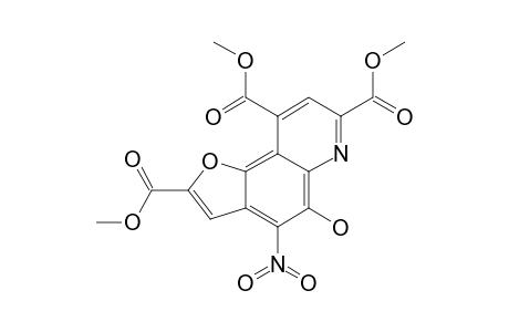 TRIMETHYL-5-HYDROXY-4-NITROFURO-[2,3-F]-QUINOLINE-2,7,9-TRICARBOXYLATE